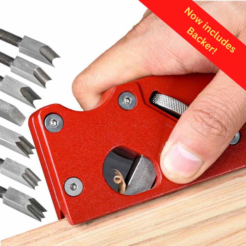 WoodShaper - Holzbearbeitungswerkzeug mit 7 Eckenstilen mit Backer