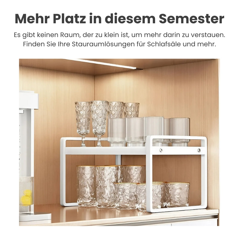 ModuShelf - Erweiterbares Küchenregal Organizer [Letzter Tag Rabatt]