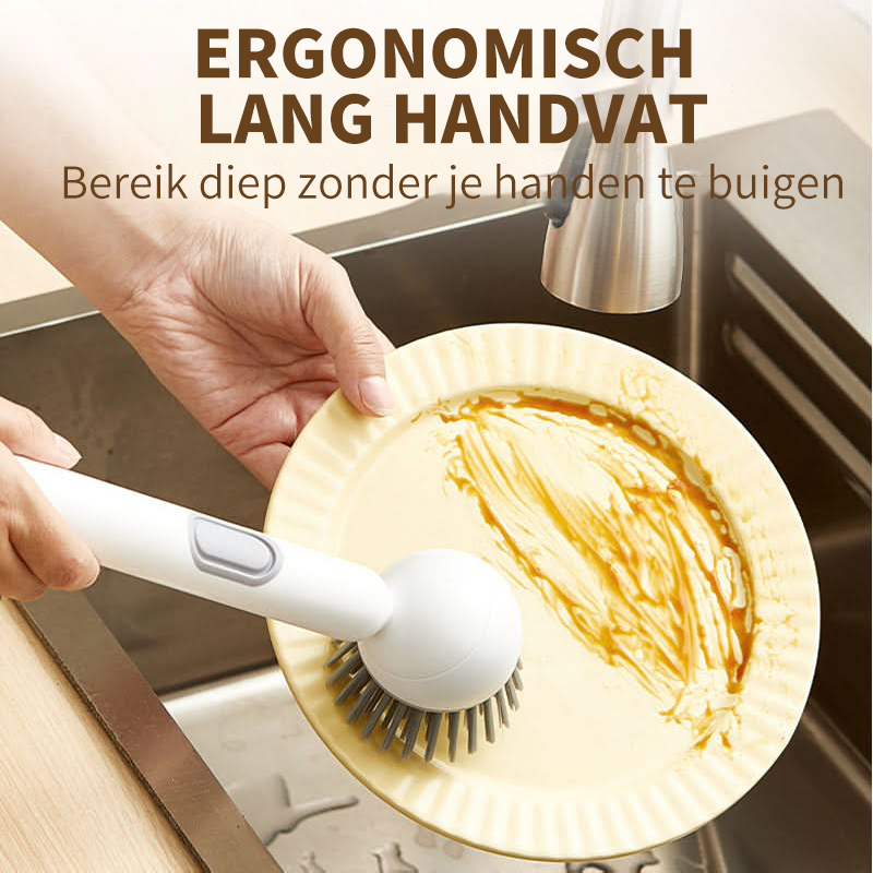 2+1 GRATIS | 360Scrub – Drehbare Spülbürste mit langem Griff!