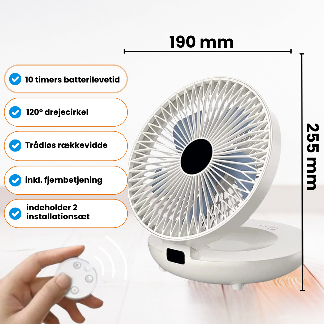 VentiBreeze™ – Dein tragbarer Ventilator mit Fernbedienung