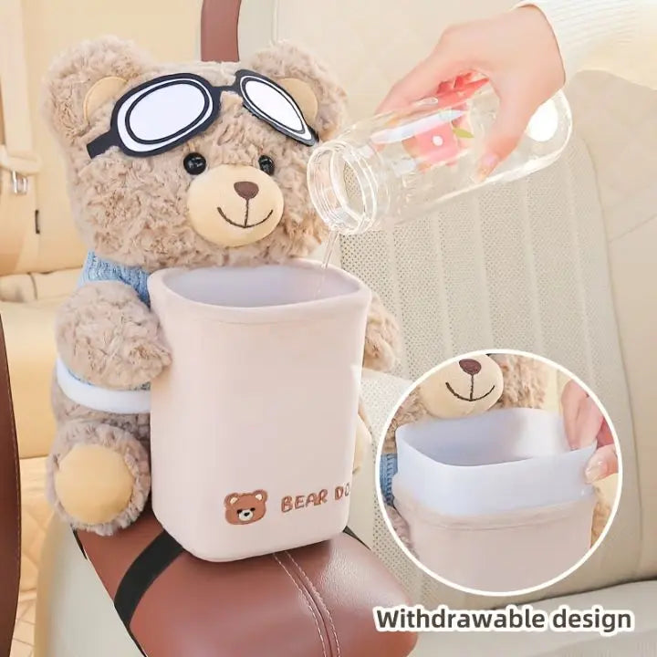 TidyBear™ – Süßer Auto-Organizer & Taschentuchspender