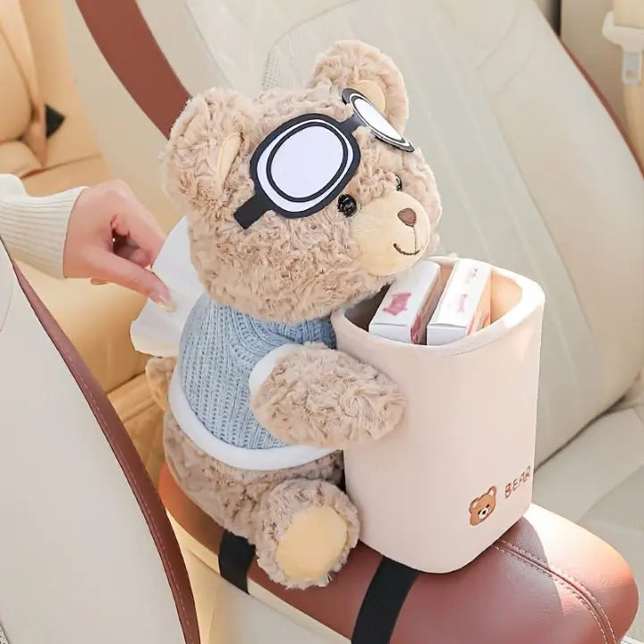 TidyBear™ – Süßer Auto-Organizer & Taschentuchspender