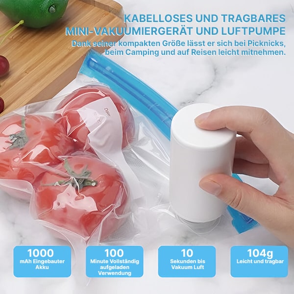 FreshLock Mini – Frische versiegeln, Platz sparen!