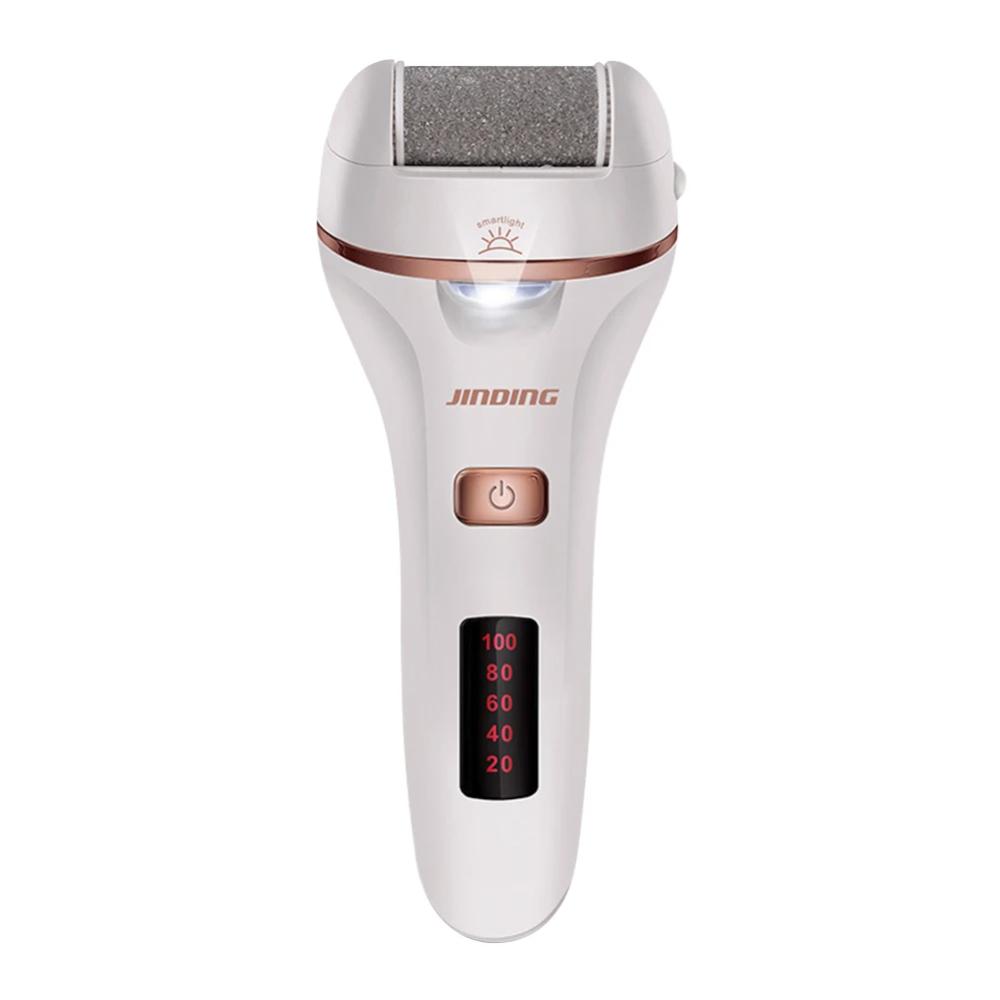 FootGlow Pro | Hornhautentferner | Wiederaufladbar & Kabellos | Ergonomisch & Reisefreundlich | Für Glatte Füße