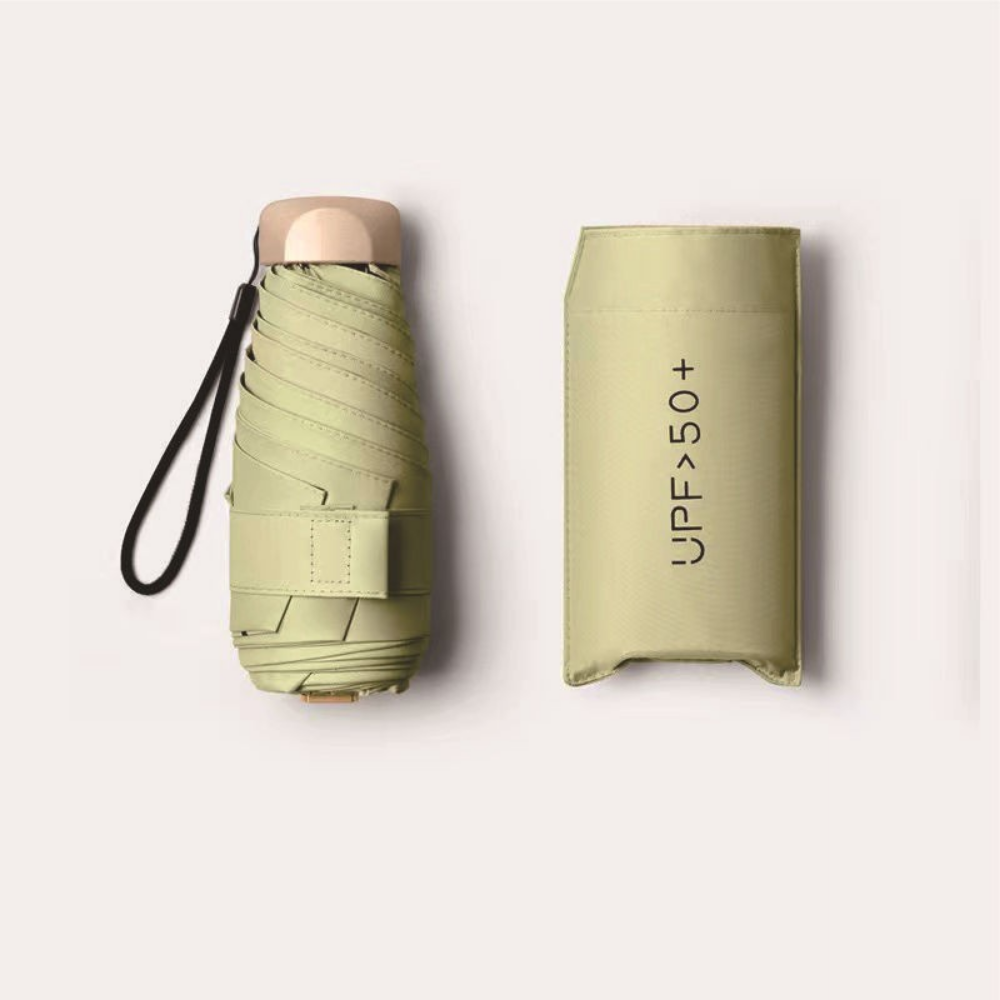 Solivio Mini-Regenschirm | UV-Schutz & Windfest | Ultraleicht | 19cm Kompaktformat