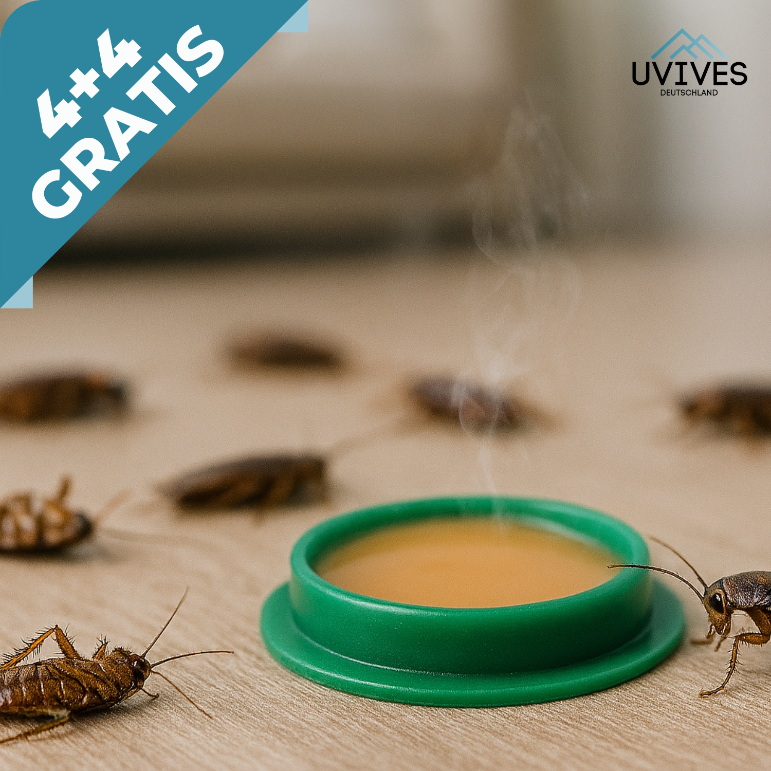 4+4 GRATIS | RoachShield – Ihre chemiefreie Lösung gegen Kakerlaken