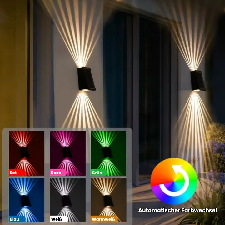 LumiWand Solar – Elegantes Lichtspiel ohne Stromkosten