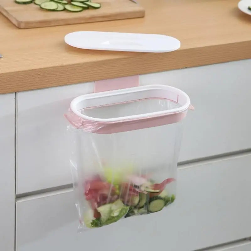 TidyDrop Hanger | Müllbeutelhalter Zum Einhängen | Mit Deckel | Für Küche & Camping
