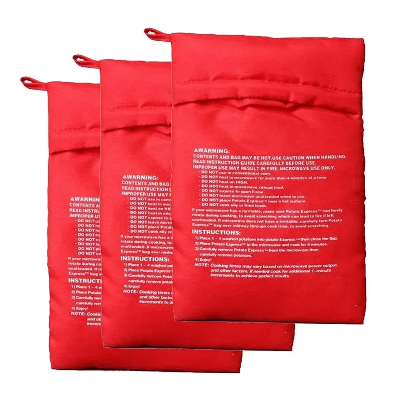 TastyQuick Microwave Potato Bag | Perfekte Ofenkartoffeln | Schnell & Wiederverwendbar | Hitzebeständig