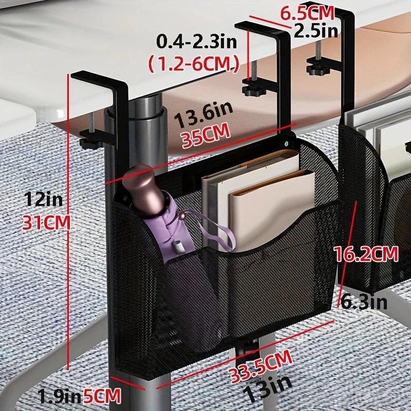 Deskloft ClipDrawer | Klemmbare Schreibtisch-Schublade | Kein Bohren | Metall Schwarz/Weiß