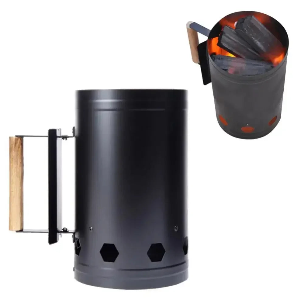 FireCraft Mini | Tragbarer Holzkohleofen | Stabil & Kompakt | Ideal für Outdoor & Camping | Leicht zu Reinigen