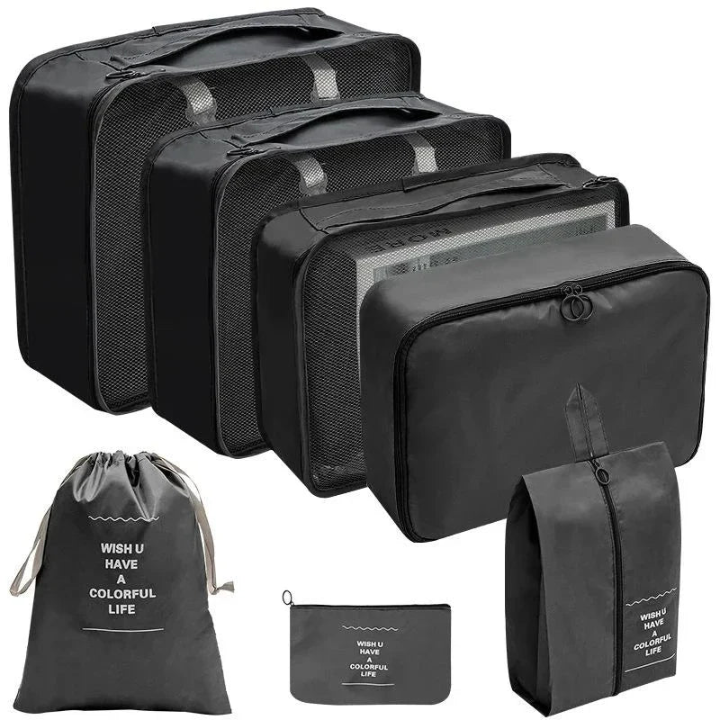 TravelPro Organizer Set | Platzsparend & Umweltfreundlich | 7-10 Teile für Perfekte Ordnung