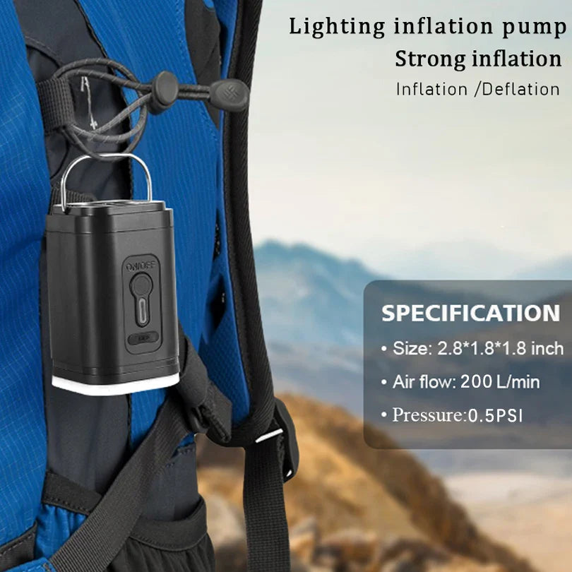 AirFlare Mini Luftpumpe | Kompakt & Leistungsstark | Perfekt für Outdoor