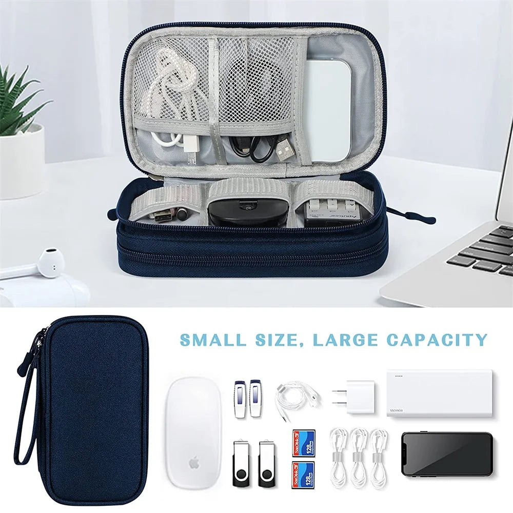 TechPack | Elektronik-Organizer | Doppel-Layer Design | Wasserdichtes Oxford-Gewebe