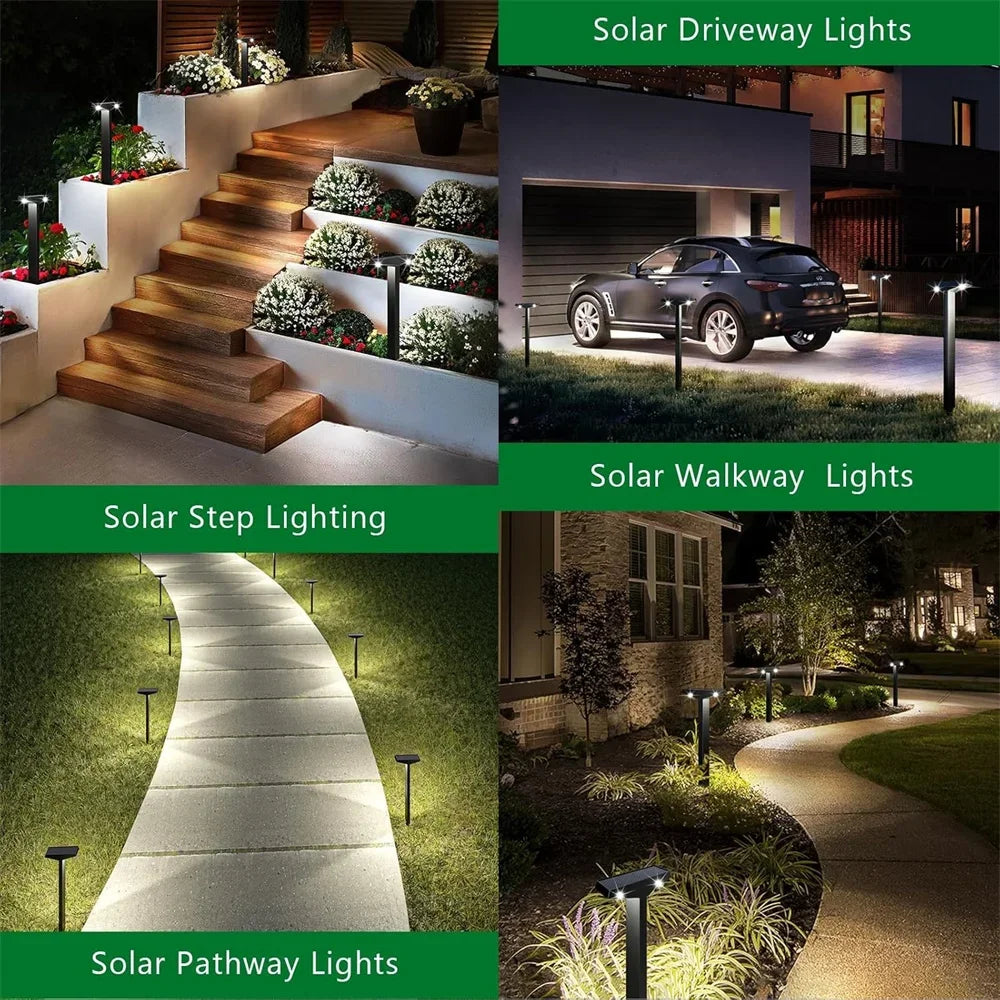 GlowForma Solarleuchten | T-Design | Warm-/Kaltweiß | Für Garten & Wege