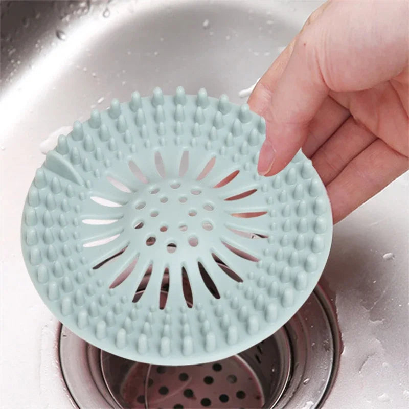 FlowGuard | Abflusssieb für Haare & Schmutz | Flexibles TPR-Material | Mit Griff