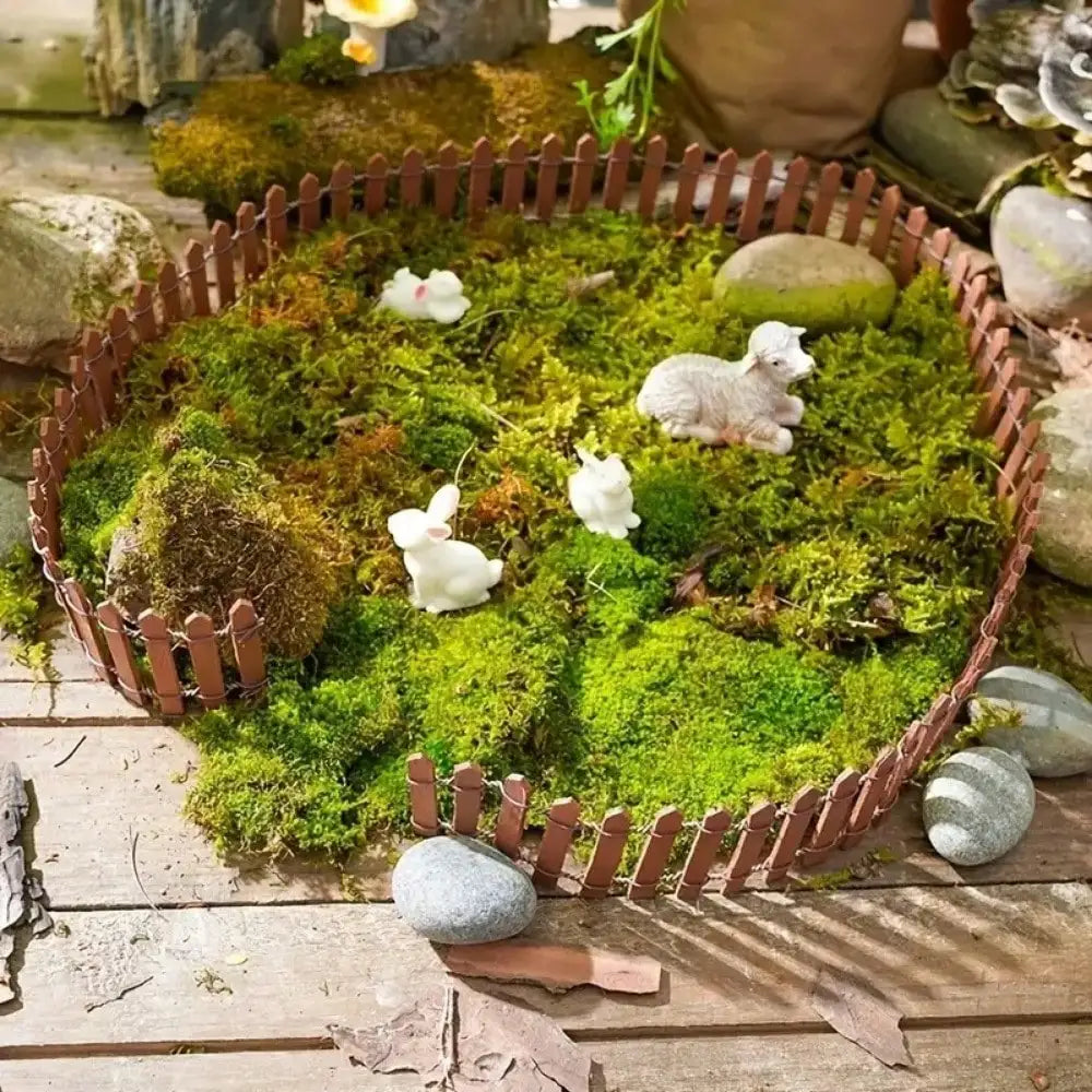 MiniNature | Mini-Holzzaun | Rustikal und Charmant | Natürliches Holz