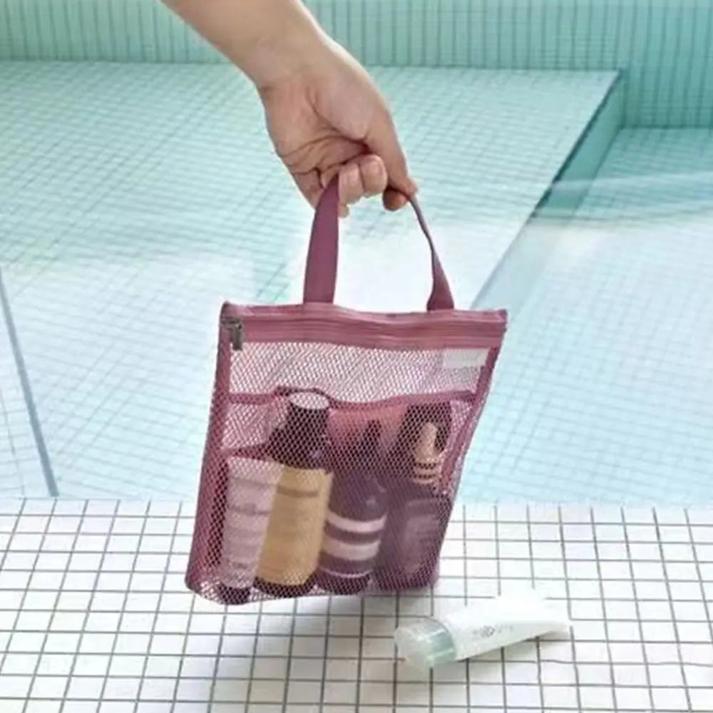 DryPack | Netz-Tasche für Strand, Dusche & Reisen | Schnelltrocknend, leicht & vielseitig | Perfekte Aufbewahrung für Pflegeartikel & Zubehör