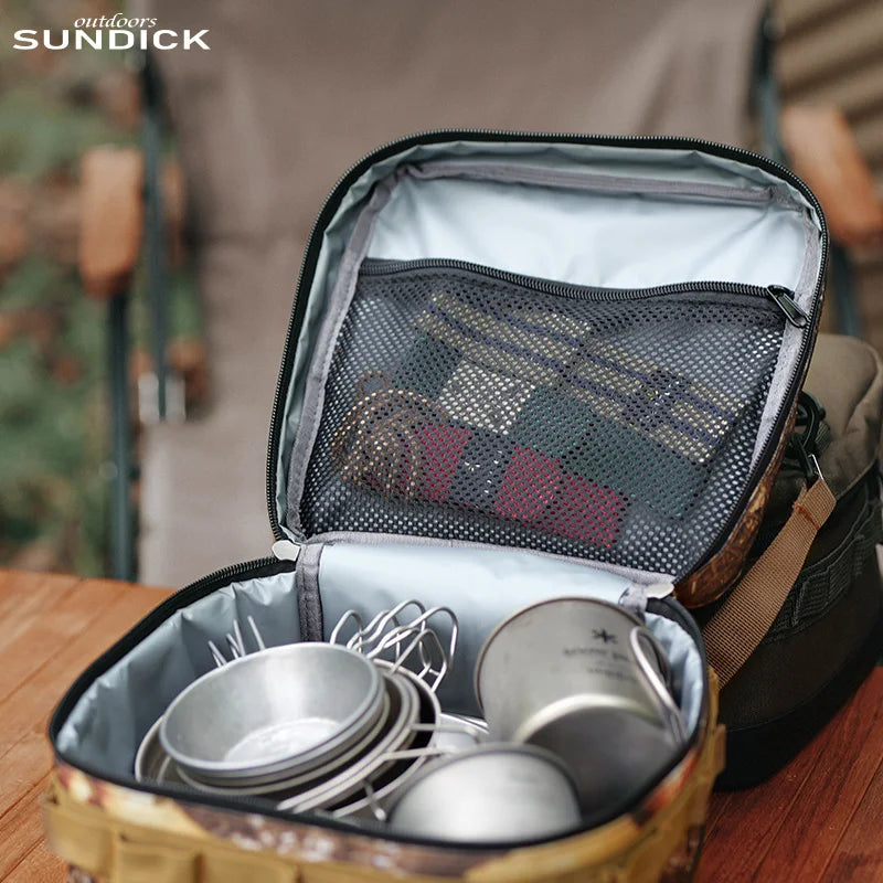 CoolPack | Thermo Beutel für Outdoor | Isolierend & Robust | Für Geschirr und Snacks