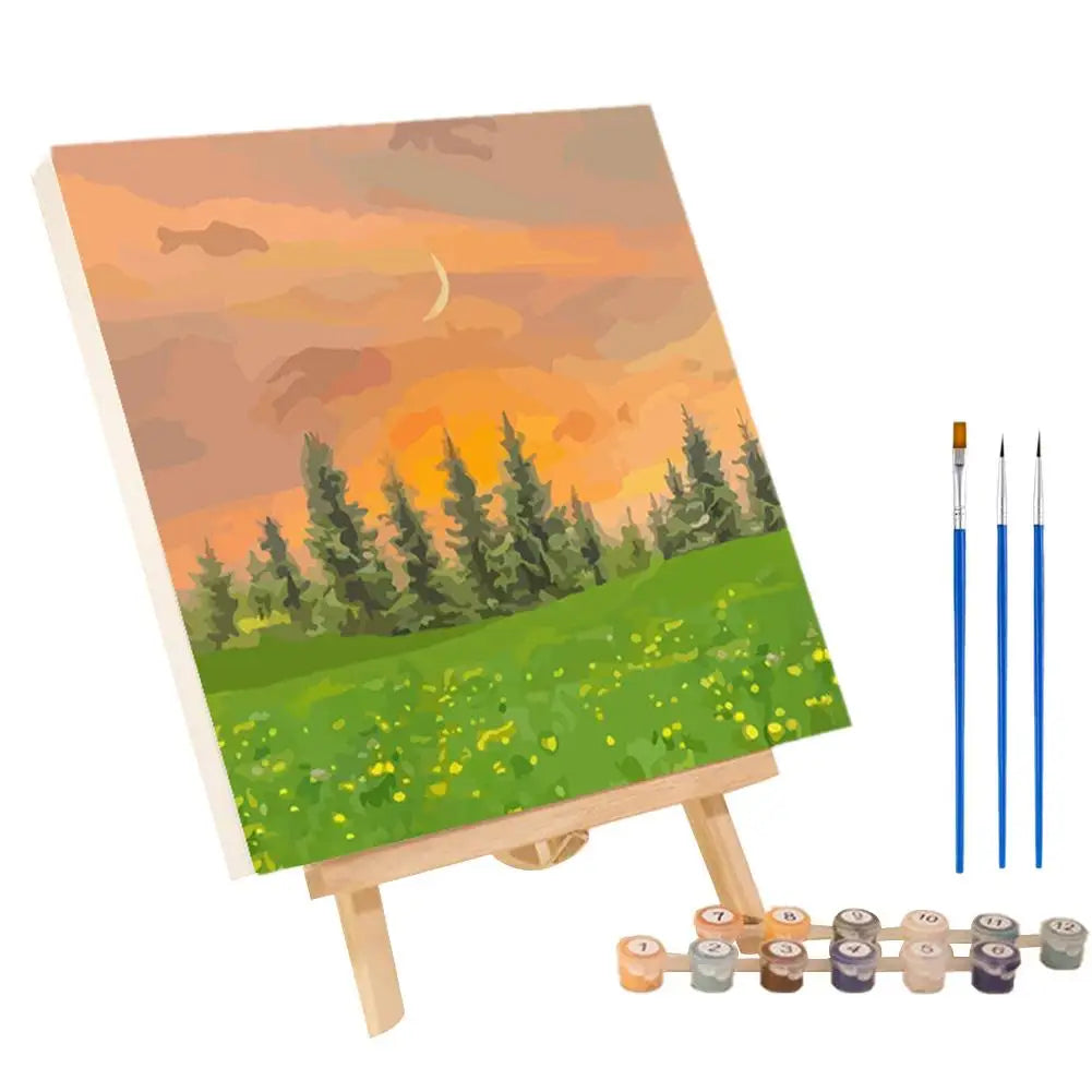ColorVista | Malset Nach Zahlen | Entspannendes DIY-Kunstwerk | Mit Rahmen