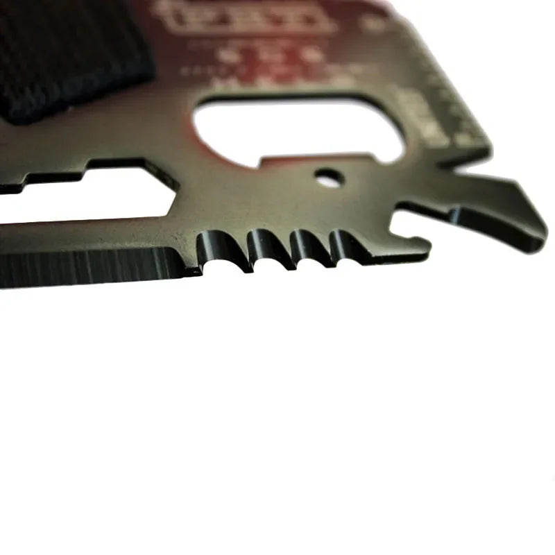 GearPro MultiTool Card | 14-in-1 Edelstahlwerkzeug für Outdoor-Abenteuer | Kompakt & Vielseitig