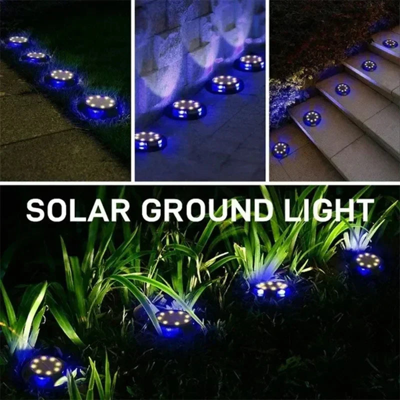 GlowPath SolarLight | 12 LEDs | Automatischer Lichtsensor | Wetterfest & Robust