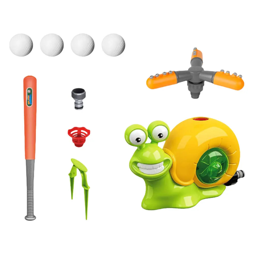 SnailSplash | Wassersprinkler im Schneckendesign | Interaktiver Spielspaß | Für Garten & Pool