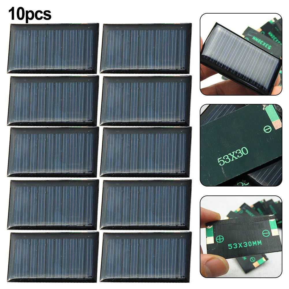 SolarTech | Mini-Solarzellen Set | Effiziente Energiequelle für DIY-Projekte | 5V 30mA | 10 Stück