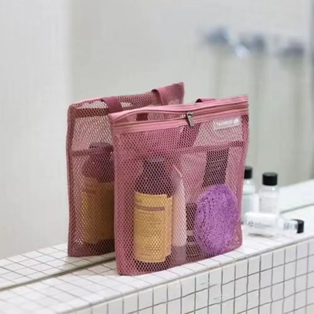 DryPack | Netz-Tasche für Strand, Dusche & Reisen | Schnelltrocknend, leicht & vielseitig | Perfekte Aufbewahrung für Pflegeartikel & Zubehör