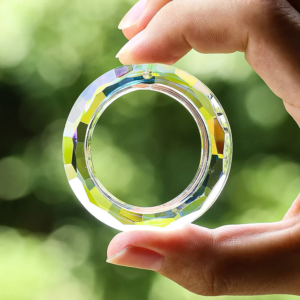 PrismaGlow Crystal | Glas-Suncatcher für Regenbogen-Lichtspiele | Dekoration für Fenster & Garten