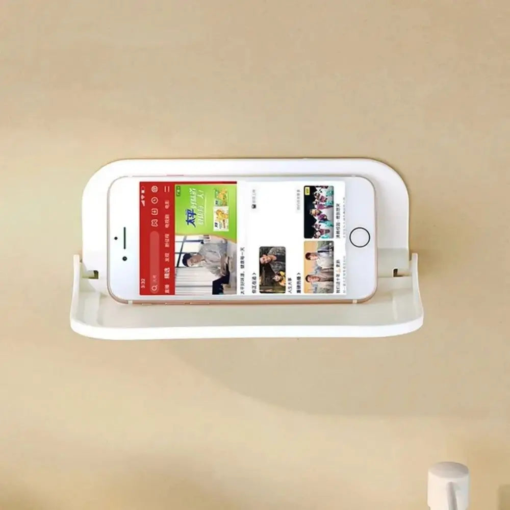 Plaktra FoldShelf | Faltbares Wandregal | Ohne Bohren | Für Handy, Router & Deko