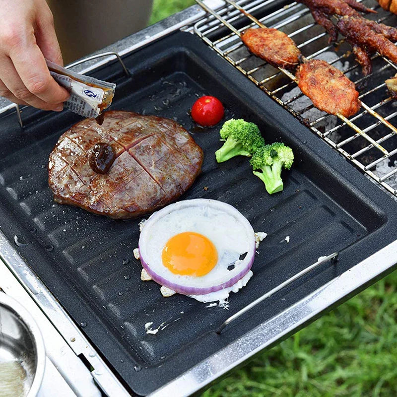 FlareCook | Wendeplatte aus Gusseisen | Vielseitig für Grill & Küche