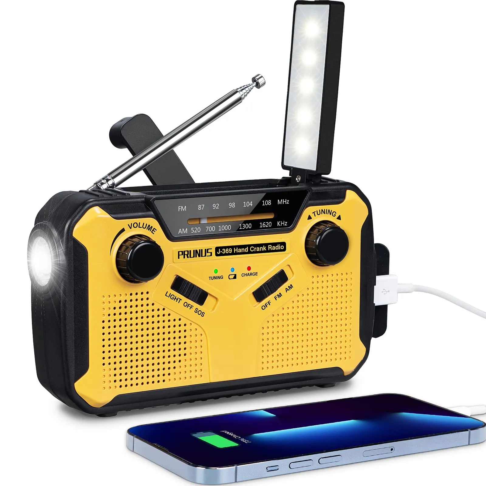 VigiloSafe | Notfallradio | Powerbank | LED-Taschenlampe | SOS-Alarm | Camping & Outdoor