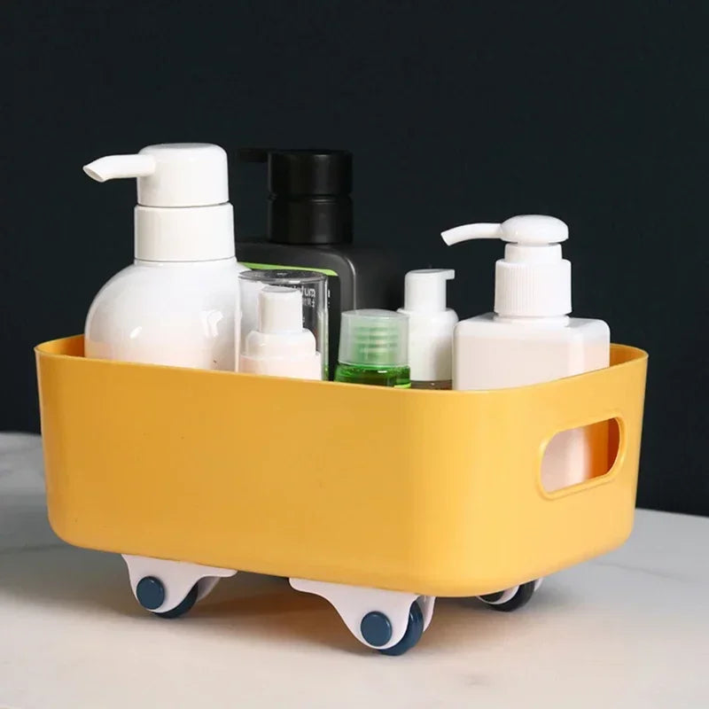 MoveEase | Selbstklebende Mini-Rollen | 360° drehbar & starke Tragkraft | Für Boxen, Körbe & Aufbewahrung im Haushalt