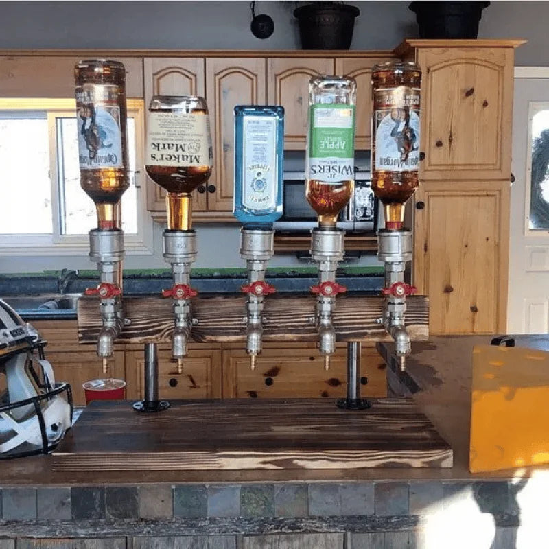 BrewElegance - Luxus-Getränkedispenser aus Holz [Letzter Tag Rabatt]