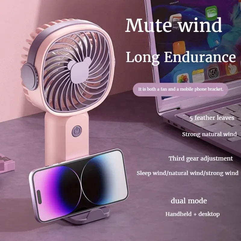 Airvalo Mini Ventilator | USB & Wiederaufladbar | Tragbar & Leise | Kompaktes Design