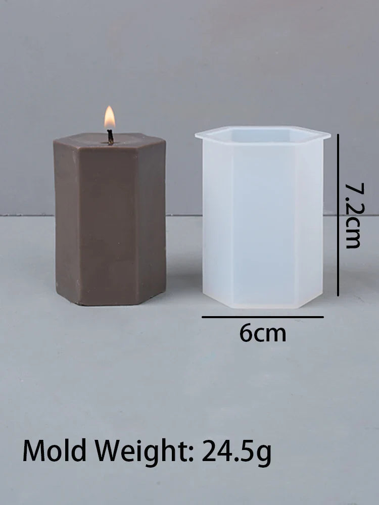 Creativa 3D Silikonform Set | Geometrische Gießformen | Für Kerzen & Seifen | Flexibel & Wiederverwendbar