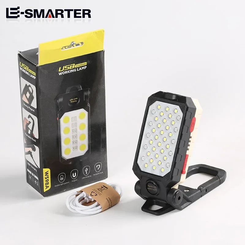 LumiFlex | COB LED Arbeitsleuchte | Akku & Magnetfuß | Kompakt & Vielseitig