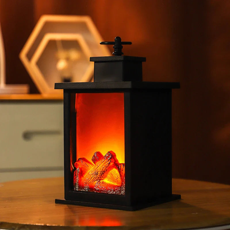 GlowFlame | LED Kaminlicht | Realistischer Flammeneffekt | Dekolampe für Zuhause & Camping