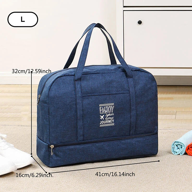 TravelEase | Faltbare Reisetasche | Schuhfach, Nassfach & robustes Design | Für Kurztrips, Sport & Handgepäck