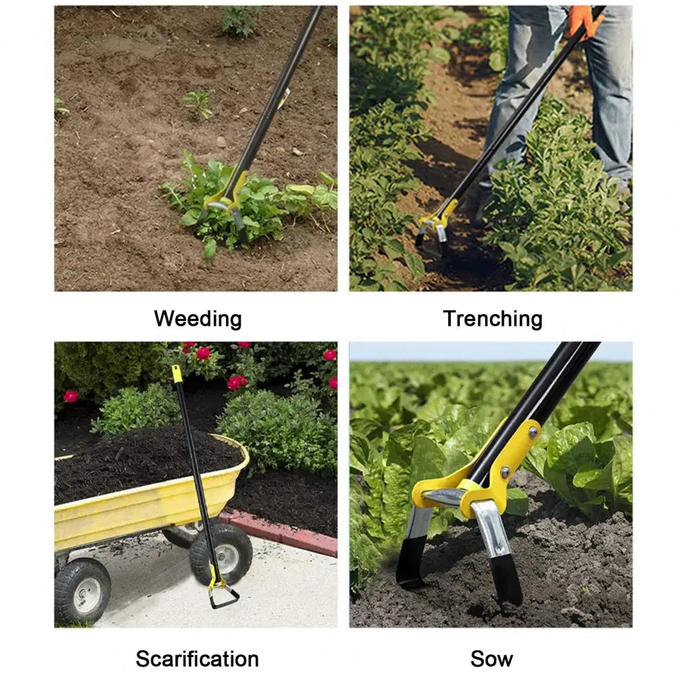 FlexiGard | Teleskop Unkrauthacke | Rostfreier Edelstahl | Ergonomisch & Zerlegbar für Gartenarbeit