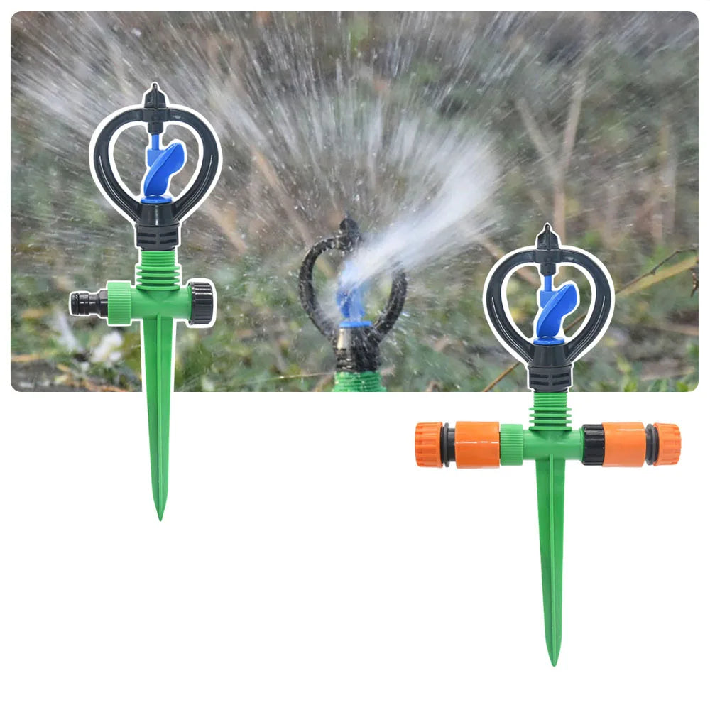 AquaVerta | 360° Sprinkler | Vortex-Rotation | Kompakt & effizient | Für Garten & Gemüsebeet