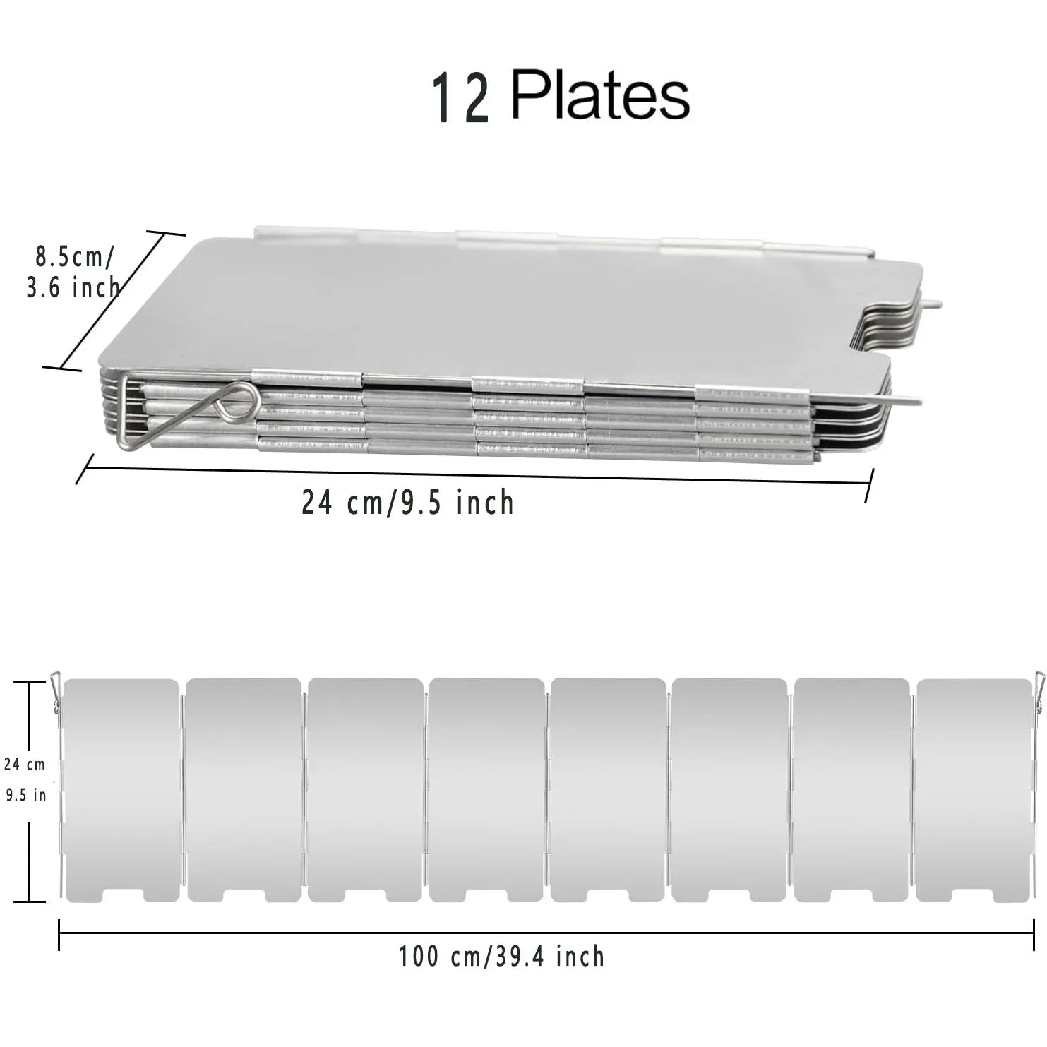 CampWind Flexibler Windschutz | Kompakt & Tragbar | Für Gaskocher & Outdoor-Kochen