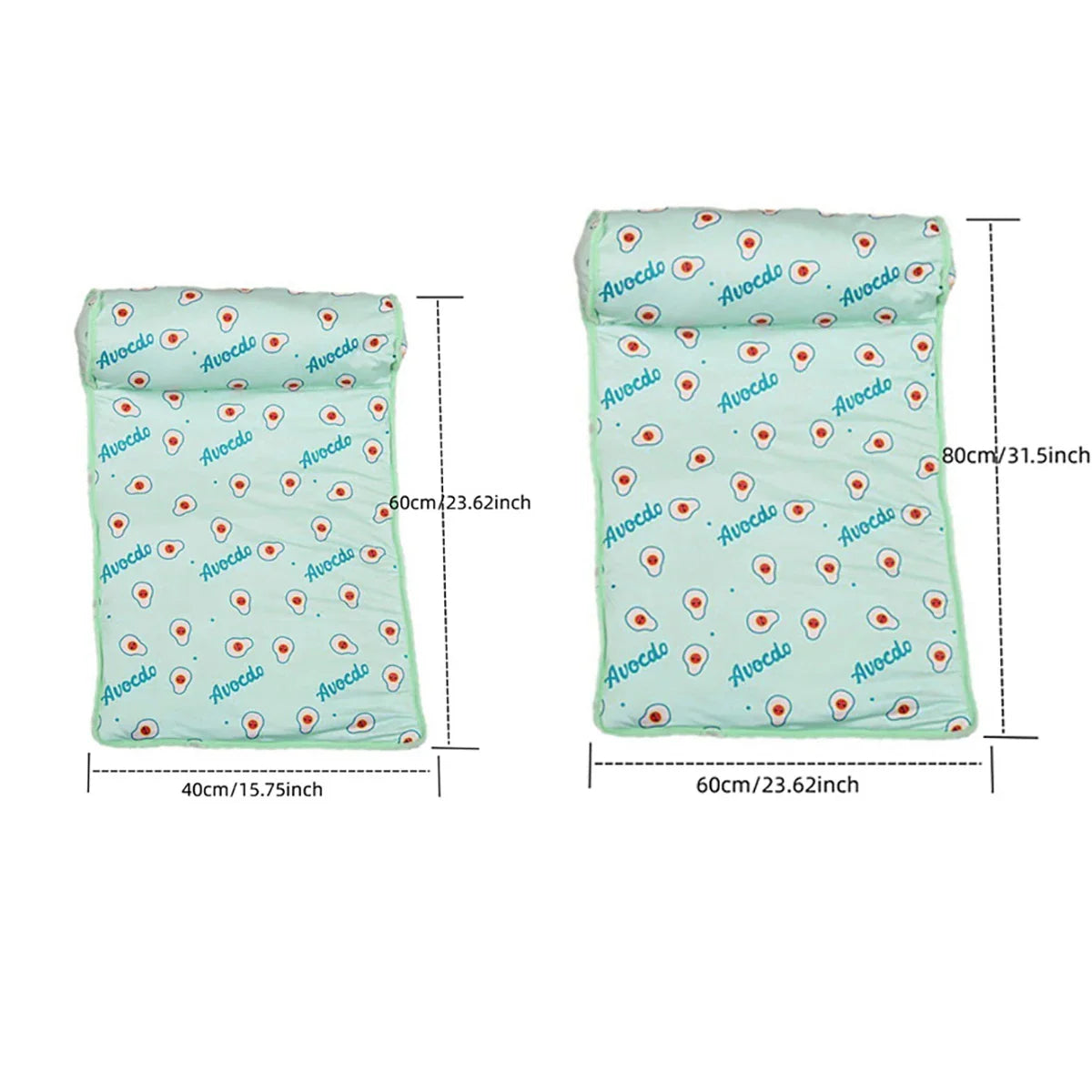 PawBreeze | Haustier Kühlmatte | Ice-Silk, Kopfstütze, Rutschfest | Sommerliege für Hunde & Katzen