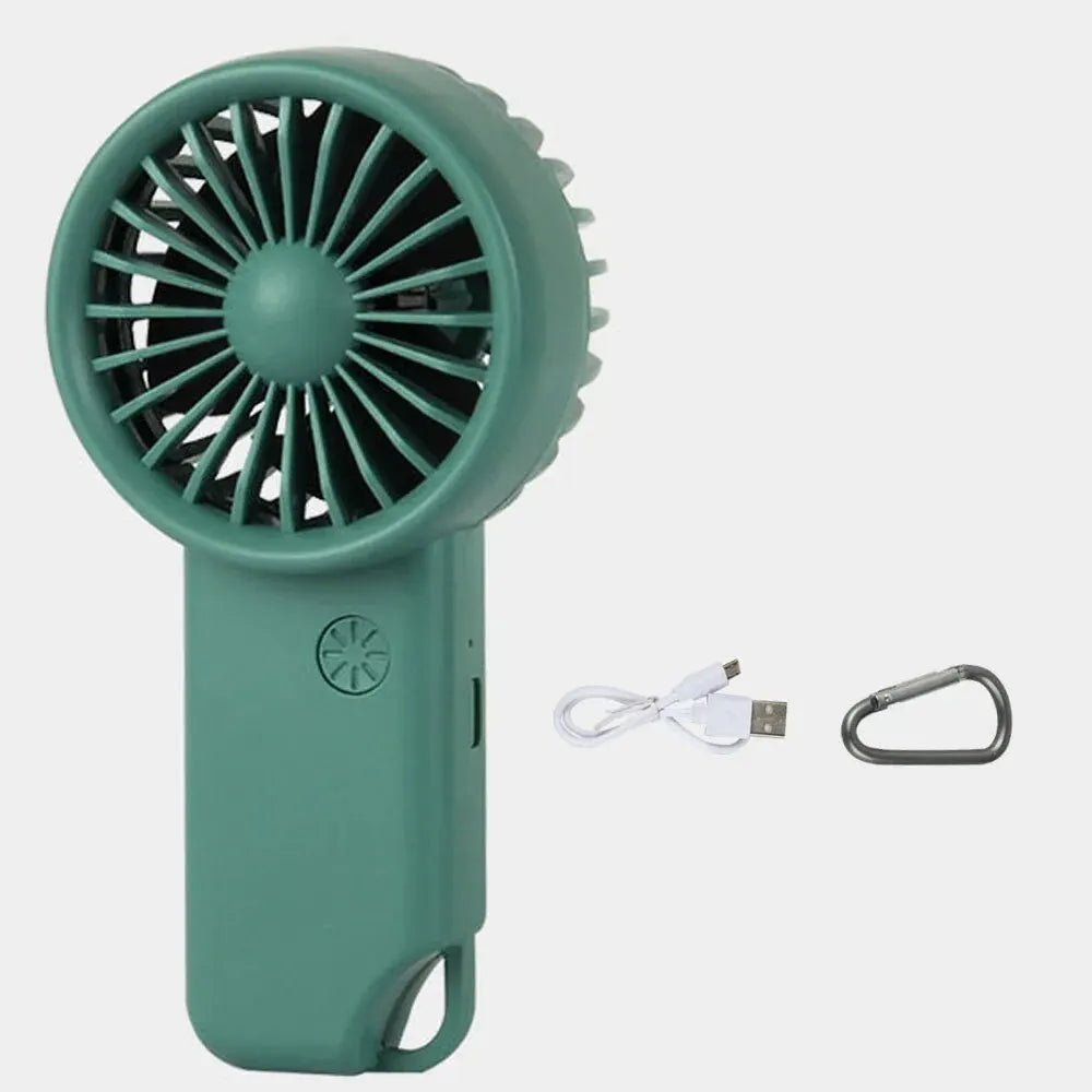 Brisola Mini-Handventilator | Kompakt & Leise | USB-Aufladung & 3 Geschwindigkeitsstufen