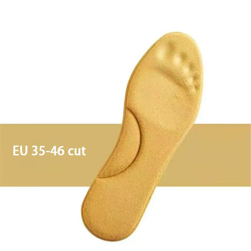 Thermostep Selbstheizende Einlegesohlen | Memory-Schaum Thermo-Einlegesohlen | Kontinuierliche Wärme | Für Herren & Damen | Rot / Gelb