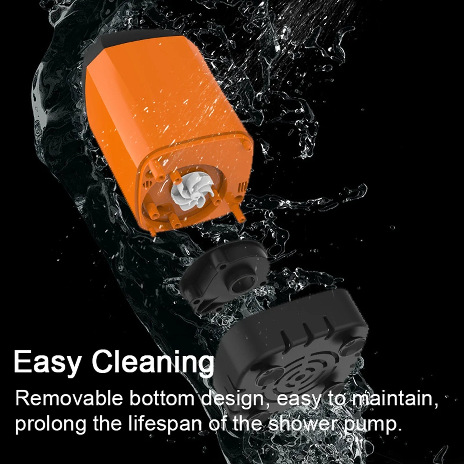 HydroStream Portable Dusche | Tragbar & Leistungsstark | 90 Minuten Akkulaufzeit | IPX7 Wasserdicht