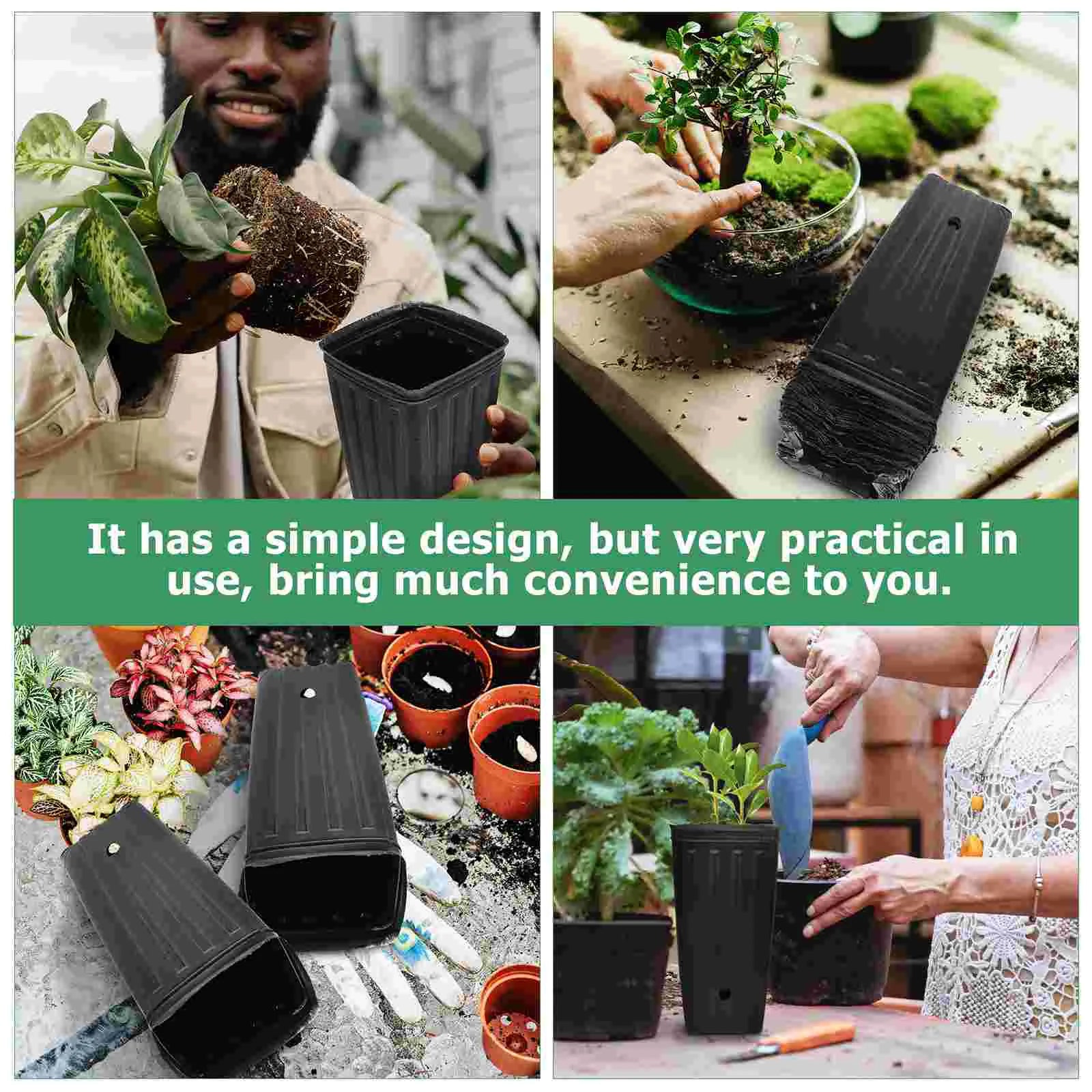 Plantavio Anzuchttopf Set | 30 Stück | Mit Drainagelöchern | Robust & Wiederverwendbar