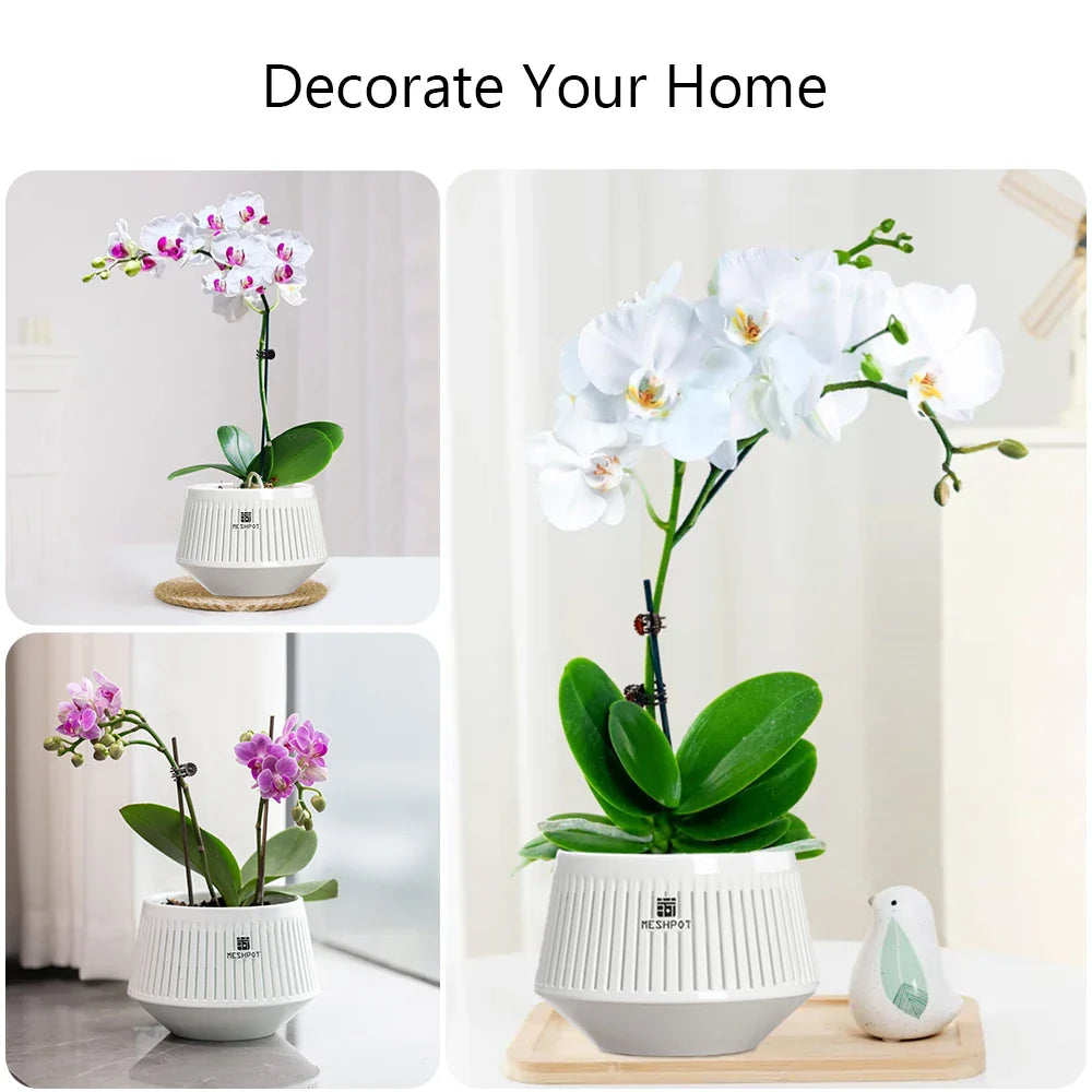 Florapure Orchideentopf | Atmungsaktiv & UV-Beständig | Für Innen & Außen | 12 cm