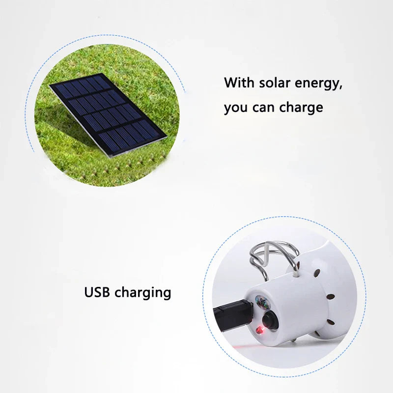 Solivon Beam | Solar LED Lampe | USB & Akku | Für Garten, Zelt & Notfall